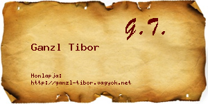 Ganzl Tibor névjegykártya